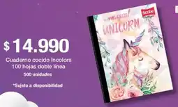 Jumbo Scribe cuaderno cocido incolors oferta