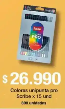 Jumbo Scribe colores unipunta pro oferta