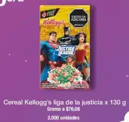 Jumbo Kellogg's cereal liga de la justicia oferta