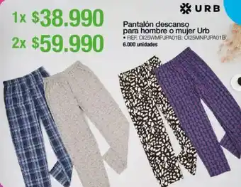 Jumbo Urb Pantalón descanso para hombre o mujer oferta