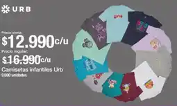 Jumbo URB Camisetas infantiles oferta