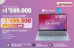 Jumbo Lenovo portátil ideapad slim 3 oferta