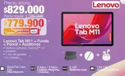 Jumbo Lenovo tab m11 + funda + pencil + audifonos oferta