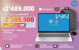 Jumbo Hp portátil + morral + mouse oferta