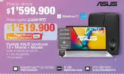 Jumbo Asus portátil vivobook 15+ morral + mouse oferta