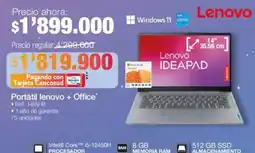 Jumbo Lenovo portátil + office oferta