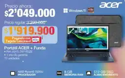 Jumbo Acer portátil + funda oferta