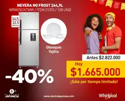Electrojaponesa Nevera no frost oferta