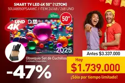 Electrojaponesa Smart tv led 4k 50" oferta