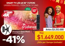 Electrojaponesa Smart tv led 4k 50" oferta
