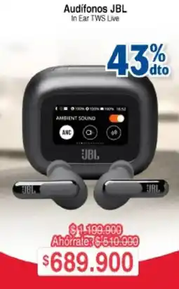 Ktronix Jbl audífonos in ear tws live oferta