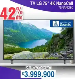 Ktronix lg tv 75" 4k nanocell oferta
