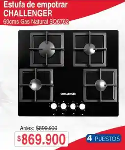 Ktronix Challenger estufa de empotrar oferta