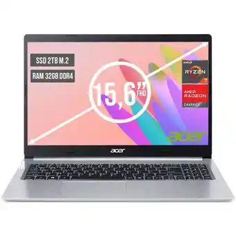 Falabella PORTATIL ASPIRE AMD RYZEN 7 5700U SSD 2TB RAM 32GB LED LED 15,6 oferta