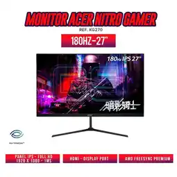 Falabella MONITOR GAMER NITRO KG270 27 Pulg IPS- FHD 1MS - Tasa 180HZ oferta