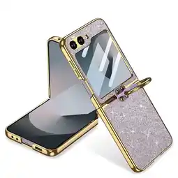 Falabella Estuche Gkk Leather Escarchado para Samsung Z Flip 5 Lila oferta
