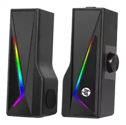Falabella Par Parlantes Computador Desprendibles LED DHE-6005 oferta