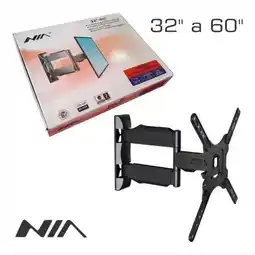 Falabella Soporte tv 32 40 42 43 49 50 55 58 pulgadas base pared móvil con giro oferta