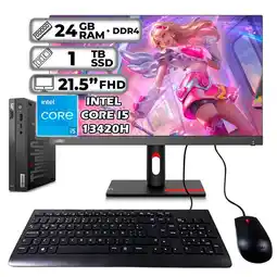 Falabella THINKCENTRE TINY INTEL CORE I5-13420H 24GB RAM 1TB SSD 215″ FHD oferta