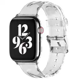 Falabella Correa Compatible Apple Watch 49, 45, 44 y 42 Talla M Clear oferta