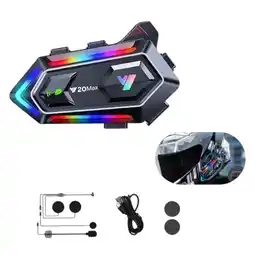 Falabella Intercomunicador Bluetooth Moto Con Luces Led oferta