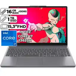 Falabella PORTÁTIL SLIM 3 15IRH10 INTEL CORE I7-13620H 16GB RAM 1TB SSD 15.3 FHD WUXGA oferta