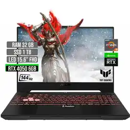 Falabella TUF AMD RYZEN 9-7940HS SSD 1TB RAM 32GB RTX 4050 6GB LED 15.6 FHD 144 Hz oferta