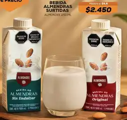 Tiendas D1 Almondee bebida almendras surtidas oferta