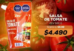 Tiendas D1 Zev salsa de tomate oferta