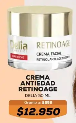 Tiendas D1 Delia crema antiedad retinoage oferta