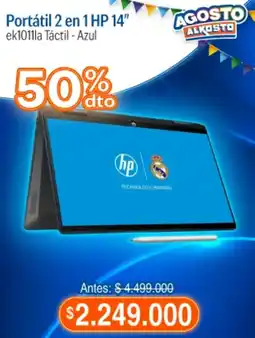Alkosto Hp portátil 2 en 1 hp 14" oferta