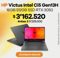 Éxito Hp victus intel ci5 gen13h oferta