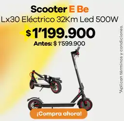 Éxito Scooter e be lx30 eléctrico 32km led oferta