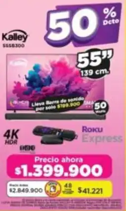 Alkomprar Kalley tv 55" oferta