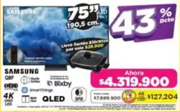 Alkomprar Samsung tv 75" oferta