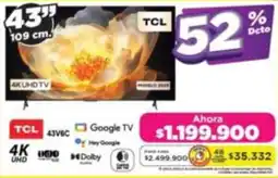 Alkomprar Tcl tv 43" oferta