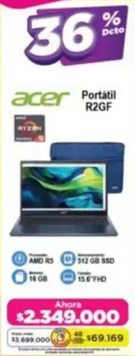 Alkomprar Acer portátil R2GF oferta