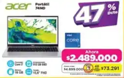 Alkomprar Acer portátil 74ND oferta