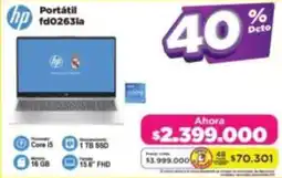Alkomprar Hp portátil fd0263la oferta