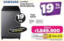 Alkomprar Samsung lavadora carga superior WA19CG6441BD oferta