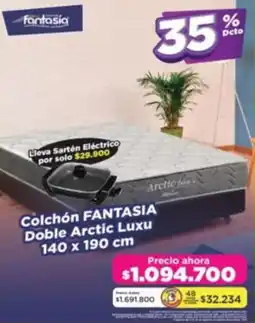 Alkomprar Fantasia colchón doble arctic luxu oferta
