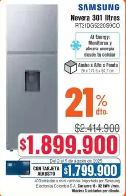 Alkosto Samsung nevera oferta