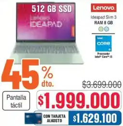 Alkosto Lenovo ideapad slim 3 oferta