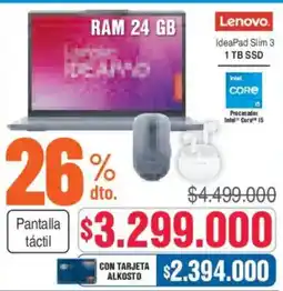Alkosto Lenovo ideapad slim 3 oferta