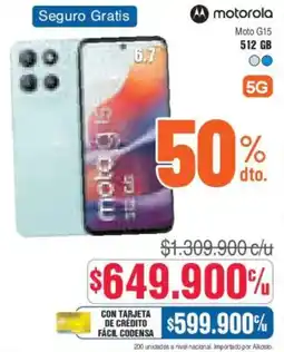 Alkosto Motorola moto G15 oferta