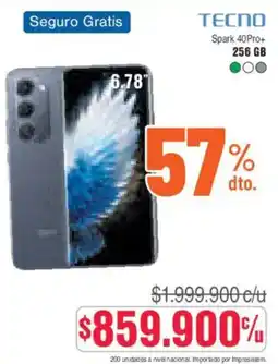Alkosto Tecno spark 40pro+ oferta