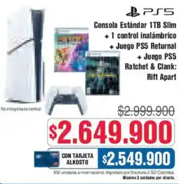 Alkosto Consola estándar 1tb slim oferta