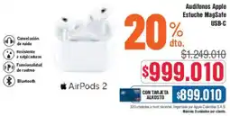 Alkosto Audífonos apple estuche magsafe USB-C oferta