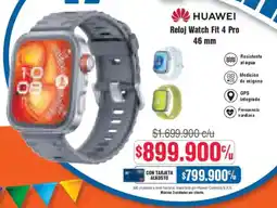Alkosto Huawei reloj watch fit 4 pro oferta