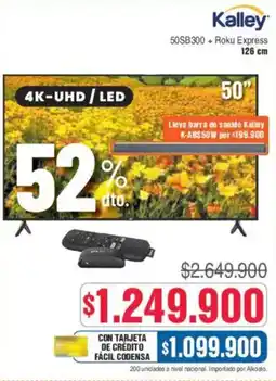 Alkosto Kalley tv 50" oferta